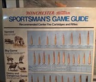 Vtg Winchester Western Metal Sign Game Guide Hunting 23  X 28 