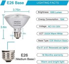 Vinaco Par30 Short Neck 75w  6 Pack High Output Par30 Haloge Flood Light War   