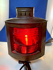 Vintage Brass Boat Ship Navigation Red Port Light