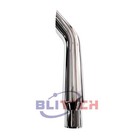 Chrome 7 - 5  Od X 36  Bull Horn Exhaust Stack Pipe Semi Truck Tube Tailpipe Tip
