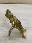 Rare Antique 19thc Bronze Brass Mini 3  Sculpture Little Boy Dutch Welsh