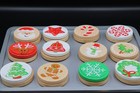 Melissa   Doug Slice And Bake Wooden Christmas Cookie Play Food Set Pre-owned