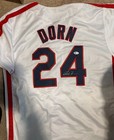 Corbin Bernsen  Signed  major League  Roger Dorn  24 Jersey - Bas Authenticated