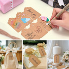100pcs Gift Tags With String Attached  1 7 X 2 8 Inch Kraft Paper Hang Tags For