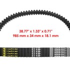 Aramid Drive Belt For Bombardier Can-am Outlander 650 Efi 4x4 2006-2023