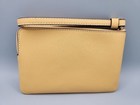 New Coach Corner Zip Wristlet In Yellow Cv396