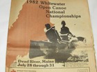 Vtg 1982 Whitewater Open Canoe National Championships Program  Dead River  Maine