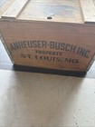 Budweiser Vintage Wooden Crate Box Centennial 1876-1976 Anheuser-busch Beer