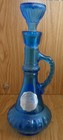 Jim Beam I Dream Of Jeannie Blue Glass Liquor Decanter Genie Bottle