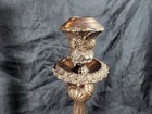 Beautiful Vintage Solid Brass Ornate Floral Candlesticks 20  Tall Heavy