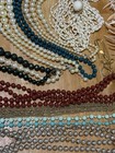 Lot Of 15 Vintage Beaded Necklaces  Faux Pearls  Chain- Costume Jewelry 1  