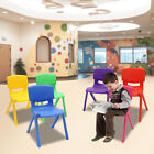 Stackable School Chairs Kids Plastic Stack Chairs Seating Height Classroom 6 Pcs