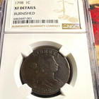1798 Draped Bust Large Cent 1c 2nd Hair Style Bn Copper Ngc Xf Details
