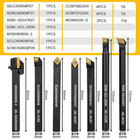 Indexable Lathe Turning Tool 21pcs Kit 5 16  8mm Shank 7 Pcs Metal Lathe Tool Ho