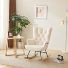 Rocking Chair Nursery  Upholstered Glider Rocker With High