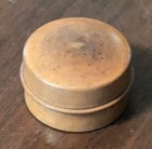 Antique Turned Wood Small Box Sewing Wax Treenware 19th Century