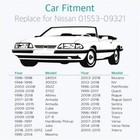 For Nissan 100pcs Bumper Clips 8mm Plastic Rivet Fastener Mud Flaps Fender Push