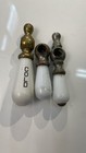 Vintage Home Salvage Porcelain Brass Sink Faucet Knobs X 3 Cold Various Styles