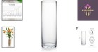 Durable Thick Weighted Clear Glass Vase  4  W X 12  H - Perfect For Centerpieces