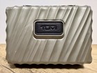 Tumi For Delta Airline Travel Small Zip Up Hard Case Bag Gray Black Euc