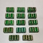 Vtg Bakelite Dice Pairs Htf Green 5 8    