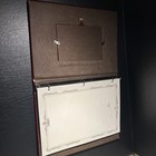Elegant Wedding Guest Book Album With Photo Frame     Red   Silver Cover