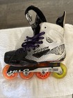 Inline Skate  Mission  Inhaler Fz-3  White And Black With Orange Wheels