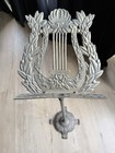 Vintage Cast Bronze brass Music Stand     Antique Collector s Item