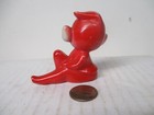 Vintage Japan Ceramic Christmas Elf Sprite Pixie Figure - Small 2 1 4 t Reclines