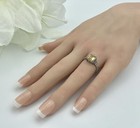 Genuine Citrine 925 Sterling Silver Solitaire Victorian Style Filigree Ring  783