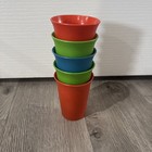 Tupperware Classic Kids Bell Vintage Tumblers 7oz Cups Primary Set Of 5