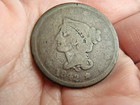 1842 Braided Hair Large Cent United States One Cent Free Shipping
