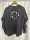 Men   s Harley Davidson Deflector Crew Riding Fleece Pullover
