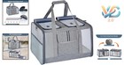 Large Cat Carrier For 2 Pets Soft-sided Travel Dual Compartments Privacy