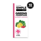 Clean Simple Eats Greens Powder Sticks - Raspberry Lemonade - 3 9oz 10ct