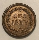 1863  Civil War Token 45  332  Lustrous Brown Uncirculated  Scarce