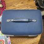American Tourister  Vintage Train Case Luggage Makeup Blue