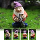 Peatop Fairy Garden Accessories  Garden Gnome Figurines Set Of 7  Miniature G   