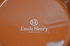 Williams Sonoma Emile Henry Artisan Deep Ruffle Pie Dish France Pumpkin Color