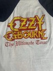 Ozzy Osbourne Ultimate Sin  Tour Ultimate Sin Raglan T-shirt White black 