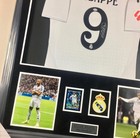 Kylian Mbappe Auto signed Real Madrid Framed Jersey Display   Prizm Card Psa Coa