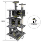 54  Cat Tree Tower Multi-level Cat Condo With Scratching Post Kittens Activity