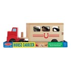 Melissa   Doug Horse Carrier Wooden Vehicle Play Set With 2 Flocked Horses