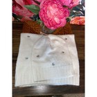 Nwt Victoria   s Secret White Rhinestone Beanie Hat   Infinity Scarf Set Cozy  75