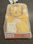 Kidgets Hooded Towel   Washcloth Set 4 Pc  Yellow Lion Baby Bath Nwt