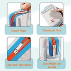 Mr  Pen- Mesh Pencil Case  White  Zipper Pouch Bags  Bags With   
