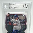 2023 Bowman Draft 1st  bd-33 Matt Shaw Chicago Cubs Signed Bas Slab Auto