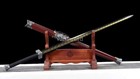Handmade 1095 High Carbon Steel Red Chinese Jian        Real Sword Black Blade