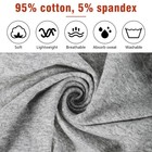 6 Pack Wide Cotton Headbands For Women  Stretchy Workout Yoga Bands   Cotton-   