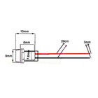 6v 12v 24v 220v Led Indicator Warning Signal Light 8mm Thread Metal Panel Mount